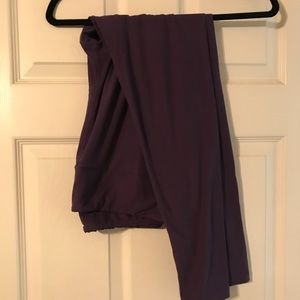 LuLaRoe Tall & Curvy TC Leggings Solid Dark Purple